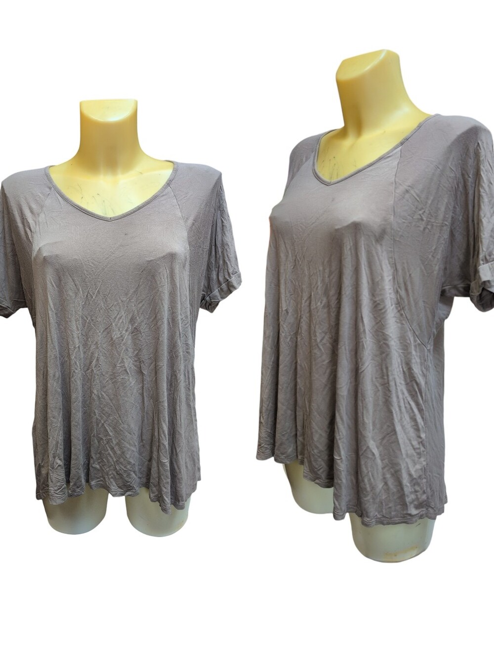 🌹3/15🌹AGNES & DORA Solid Grey Stretchy Tee Shirt